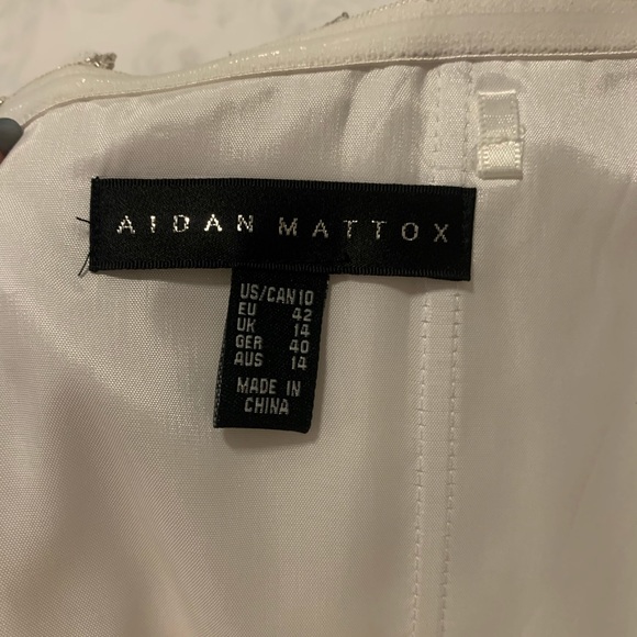 Wedding/Prom Aidan Mattox Strapless Beaded Chiffon - Picture 9 of 11